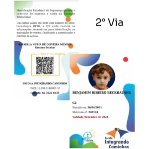 2° Via da Carteirinha de Identificação